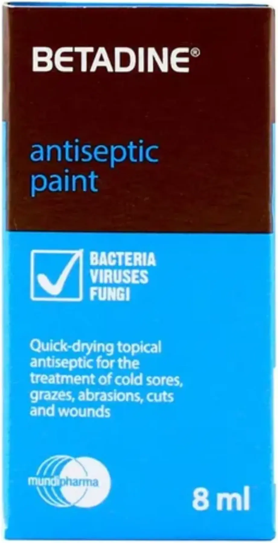 Betadine Povidone-Iodine Antiseptic Wound Painting Solution 8ml pack