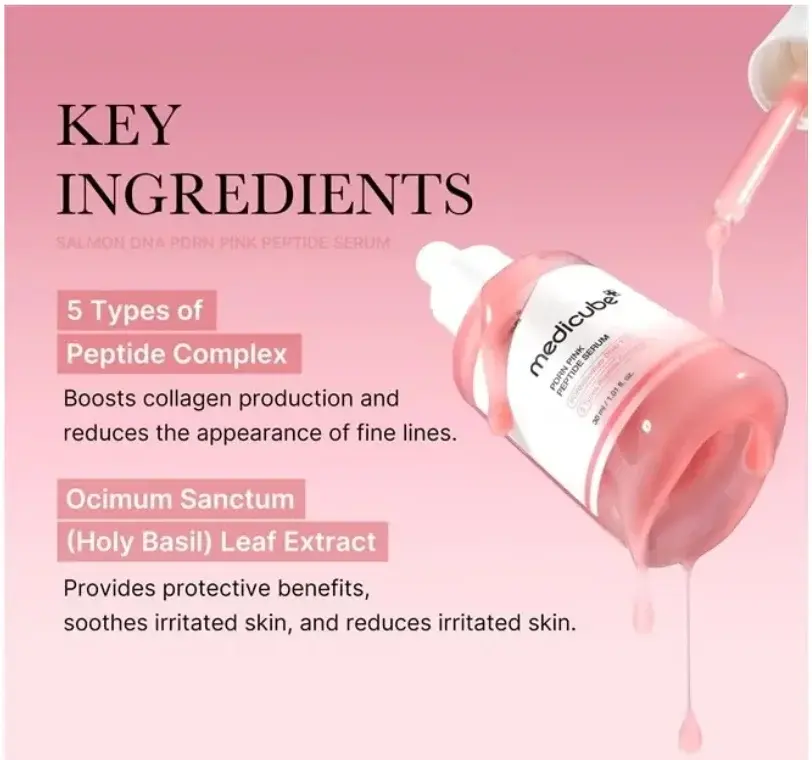Medicube PDRN Pink Peptide Anti-Aging Face Serum 30mL