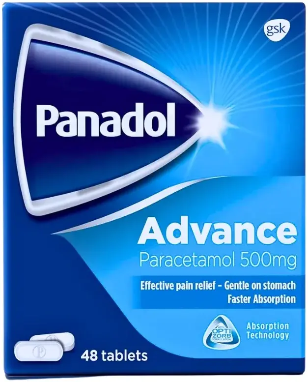 Panadol Advance 500 mg 48 tablets pack