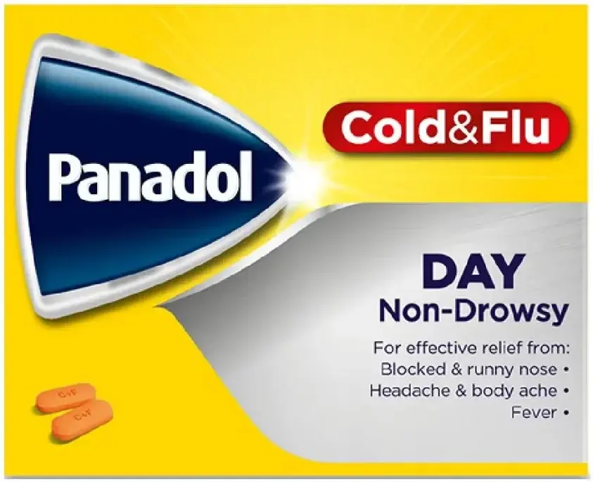 Panadol Cold & Flu Day Non-Drowsy 24 caplets pack