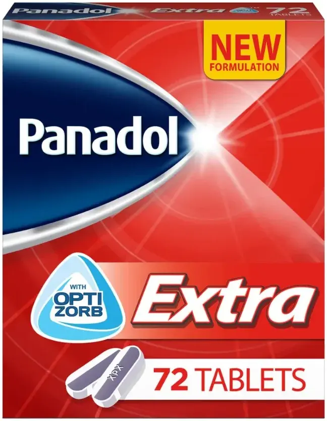 Panadol Extra with OPTIZORB 72 tablets pack