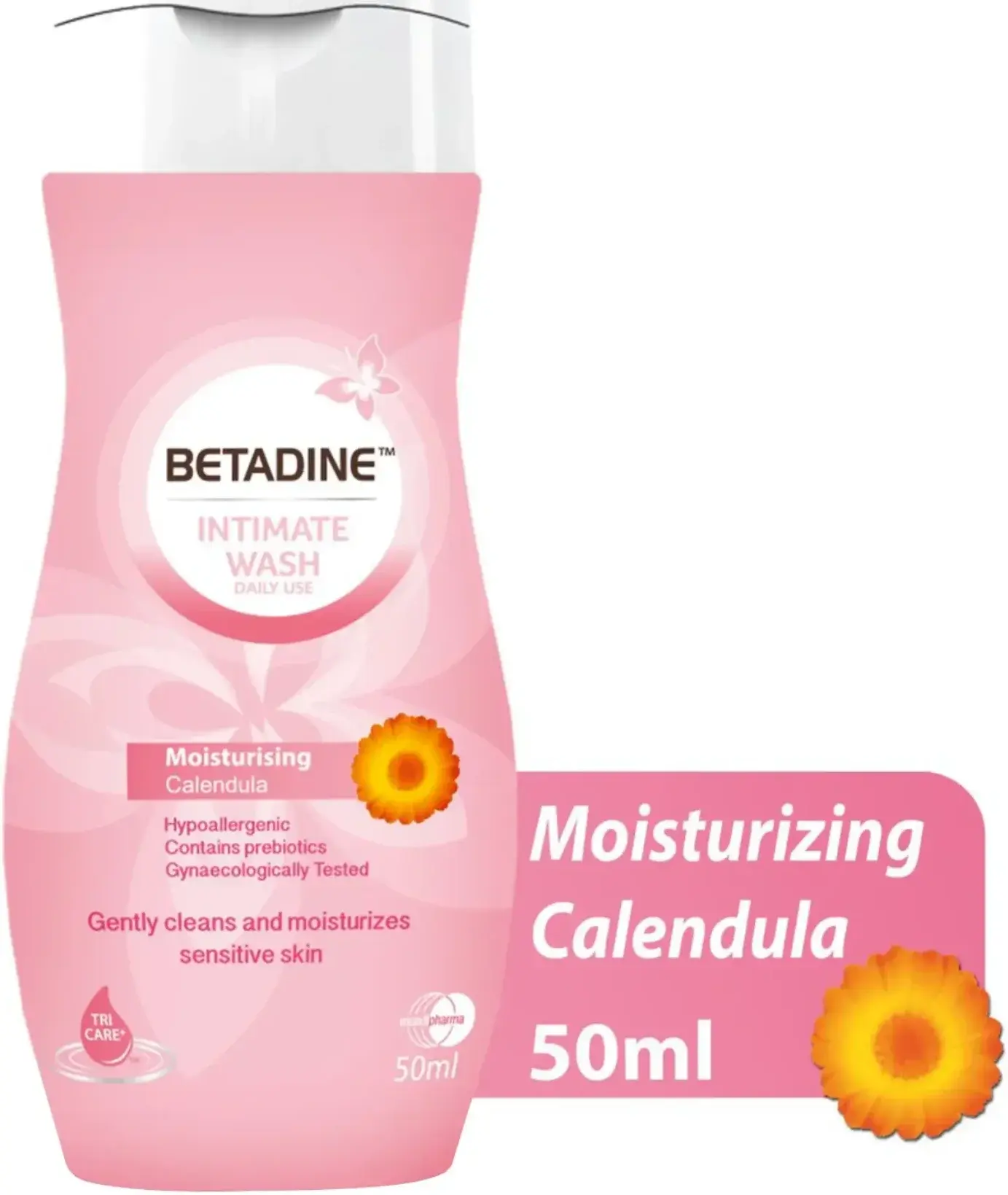Betadine Moisturising Calendula Gentle Intimate Hygiene Wash 50ml