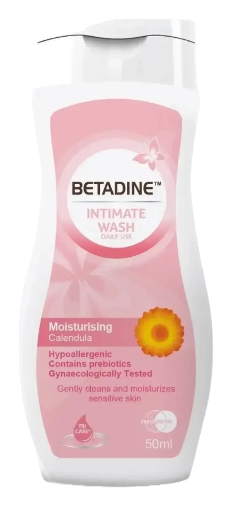 Betadine Moisturising Calendula Gentle Intimate Hygiene Wash 50ml pack