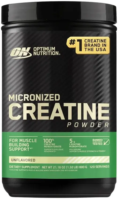 Optimum Nutrition Creatine Monohydrate Powder 600g pack