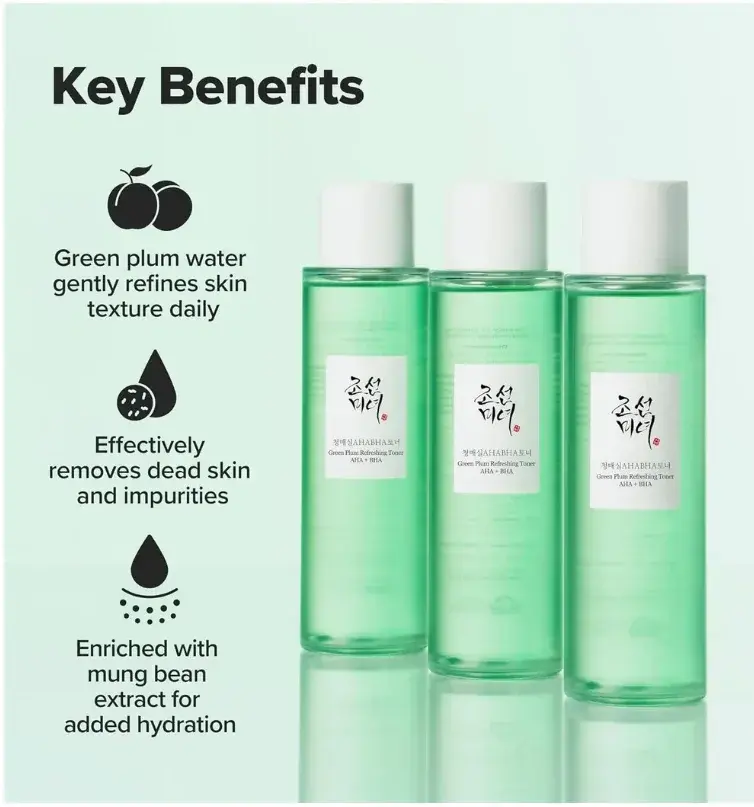 Beauty of Joseon Green Plum AHA+BHA Exfoliating Toner 150mL