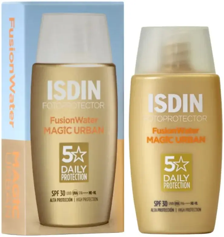 Isdin Fotoprotector Fusion Water Urban SPF30 Sunscreen 50mL pack
