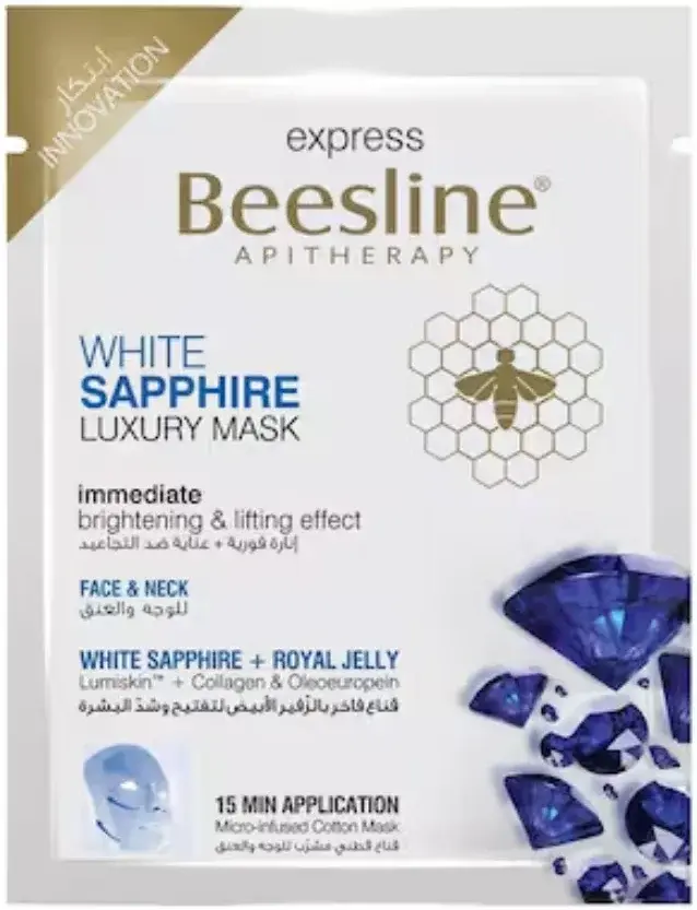Beesline White Sapphire Luxury Face & Neck Mask 1 Sachet pack