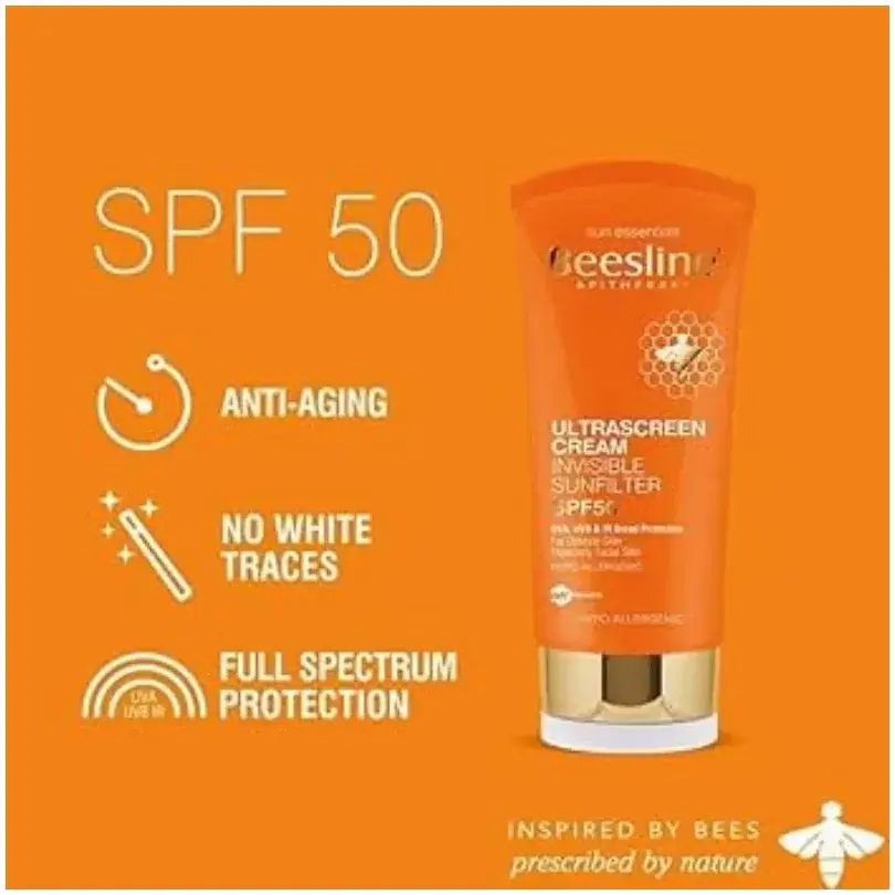 Beesline Ultrascreen Cream SPF50 Invisible Sunfilter 60mL 1+1