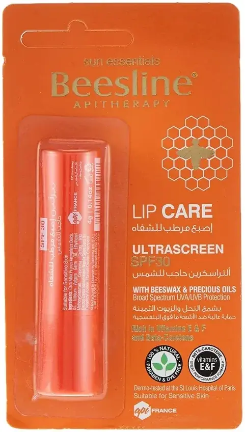 Beesline Lipcare Ultra Screen SPF30 4G pack
