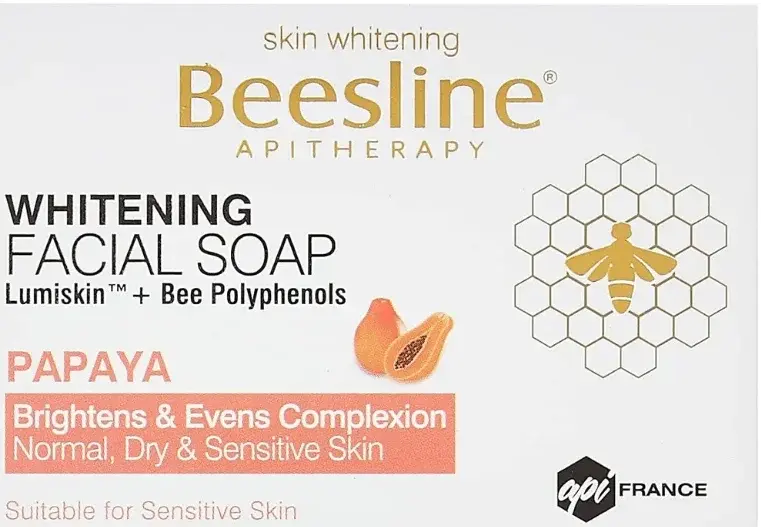Beesline Whitening Facial Soap Papaya 85G pack