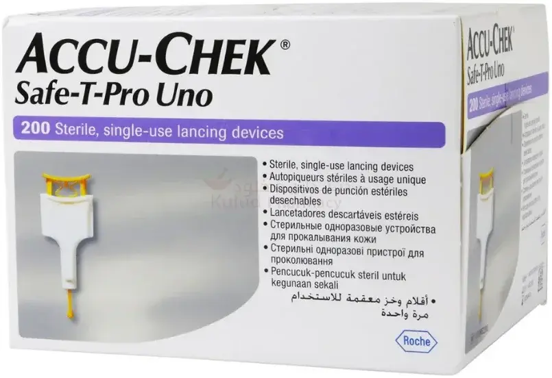 Accu-Chek Safe-T-Pro Uno Lancing Devices 200 Pcs pack