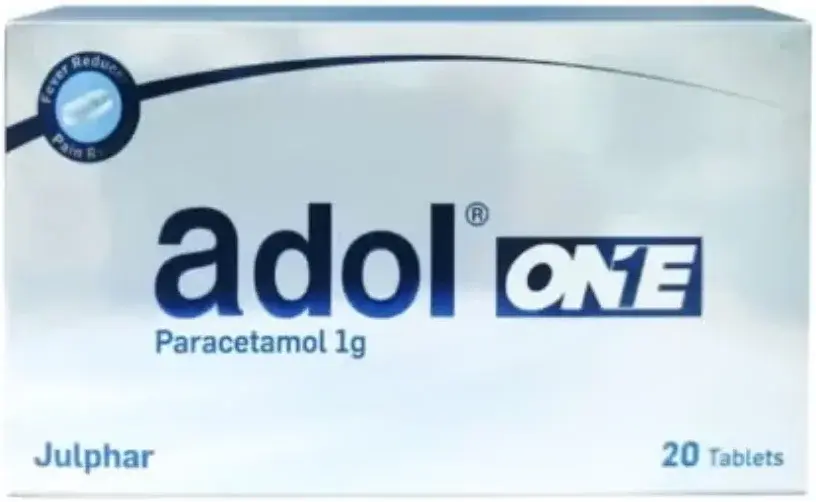 Adol One 1g 20 Tablets pack