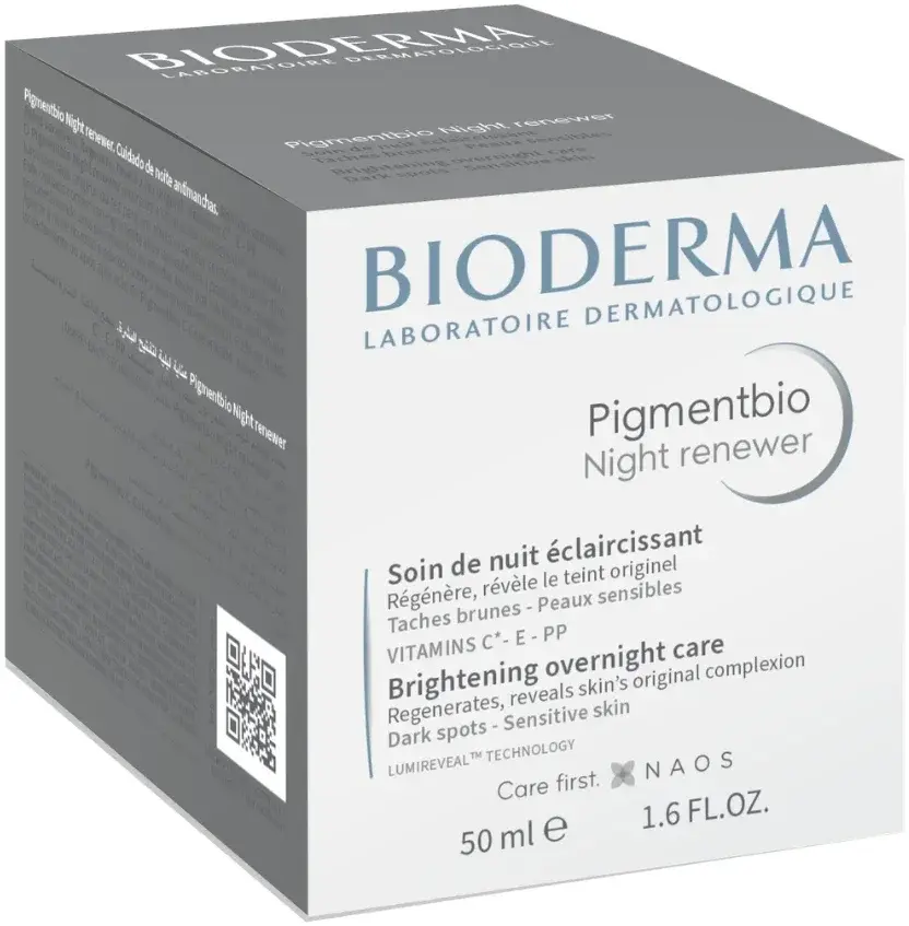 Bioderma Pigmentbio Night Renewer Anti-Hyperpigmentation Brightening Cream 50ml pack
