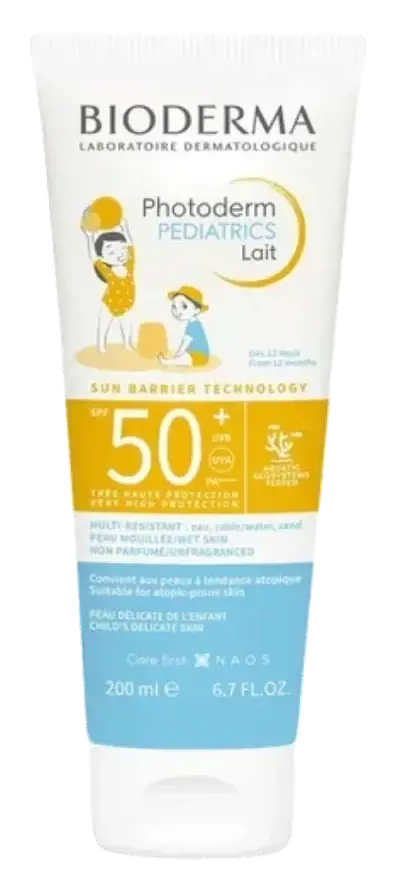 Bioderma Photoderm Pediatric Lait SPF50+ 200mL pack