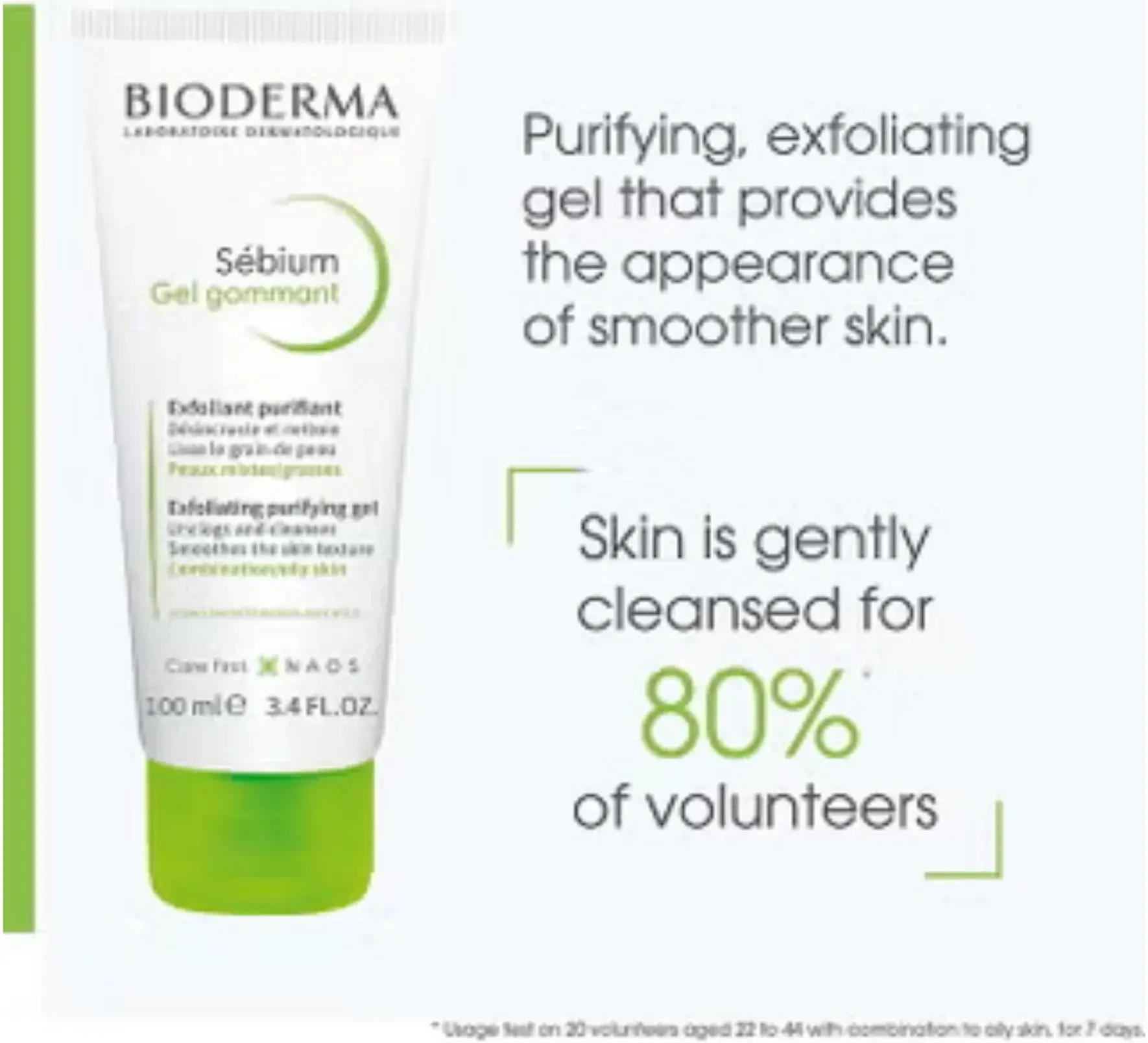 Bioderma Sebium Exfoliating Purifying Gel for Oily Acne-Prone Skin 100ml