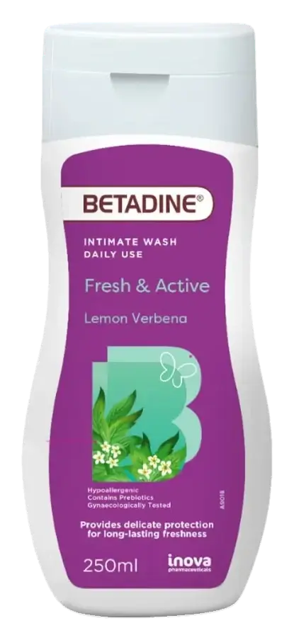Betadine Fresh & Active Intimate Wash 250mL pack
