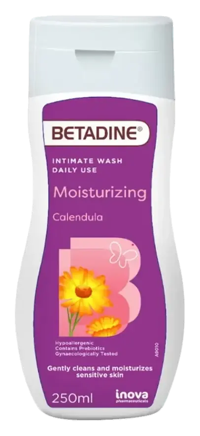 Betadine Intimate Wash Moisturizing Calendula 250mL pack