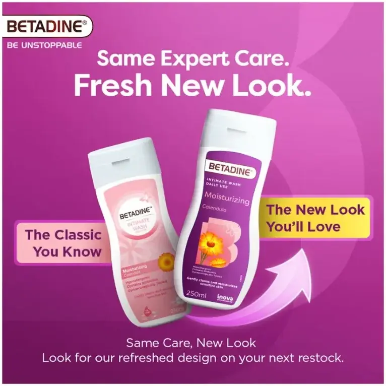 Betadine Intimate Wash Moisturizing Calendula 250mL