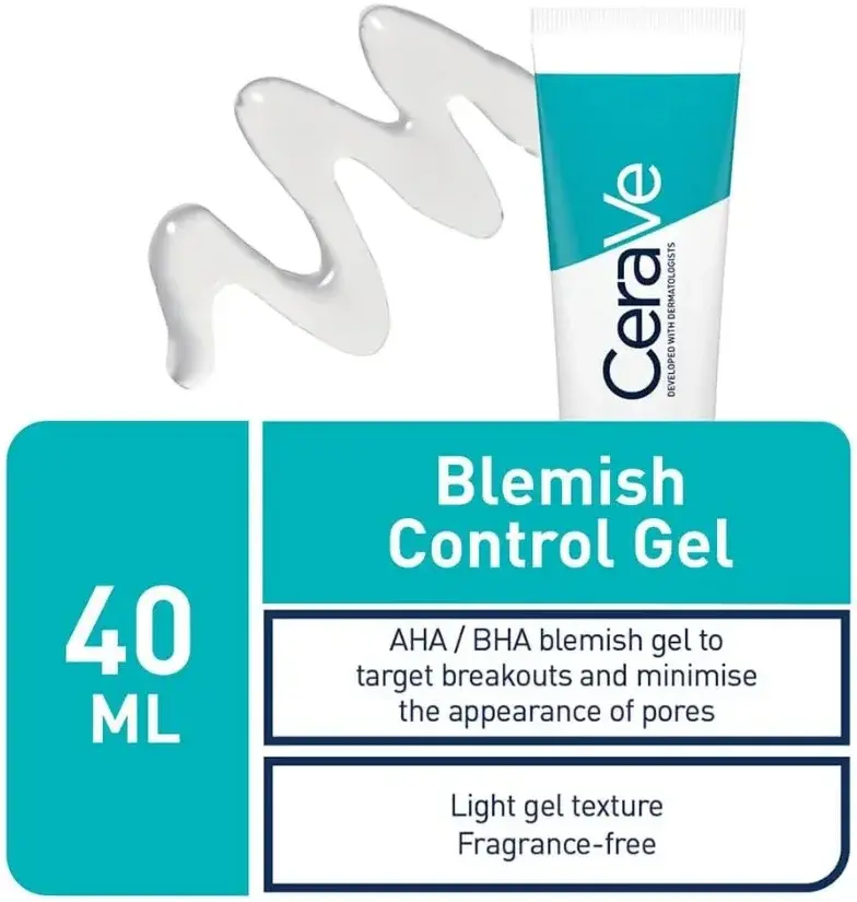Cerave Blemish Control Gel With Aha & Bha 40mL