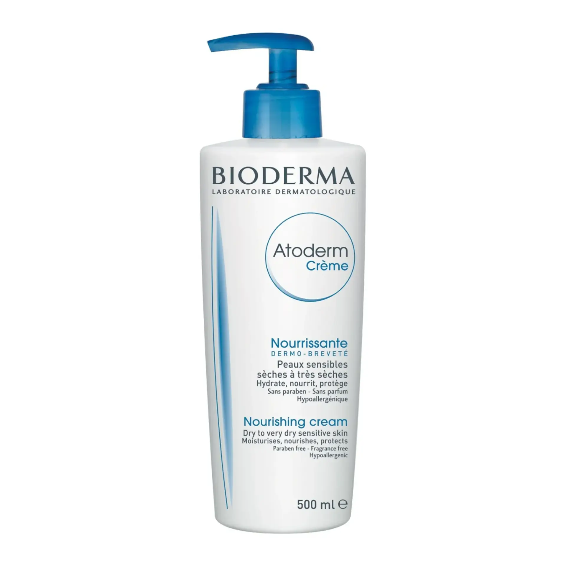 Bioderma Atoderm Ultra Nourishing Moisturising Cream with Pump 500ml pack