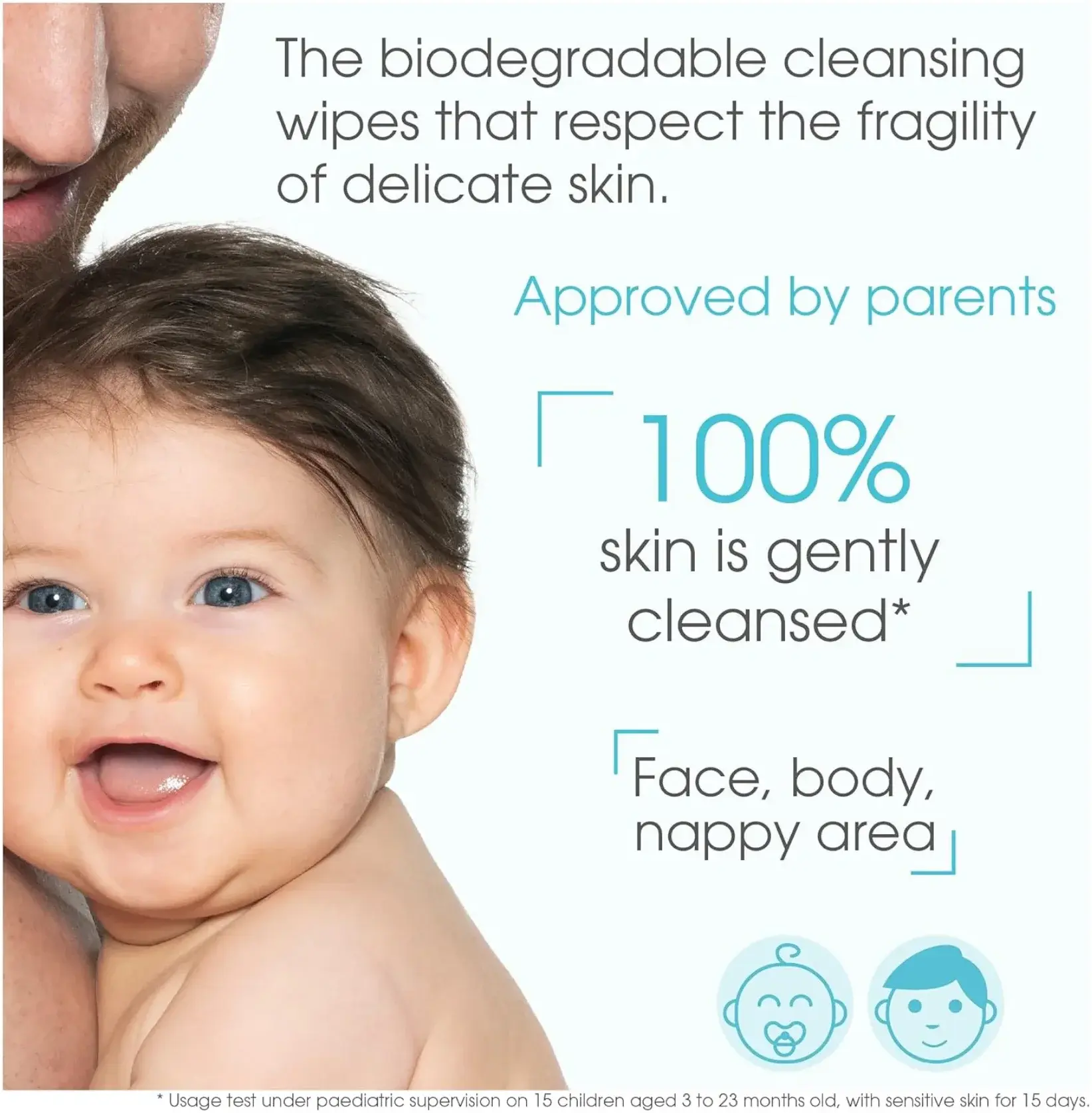 Bioderma ABC Derm H2O Gentle Baby Micellar Cleansing Water 1L