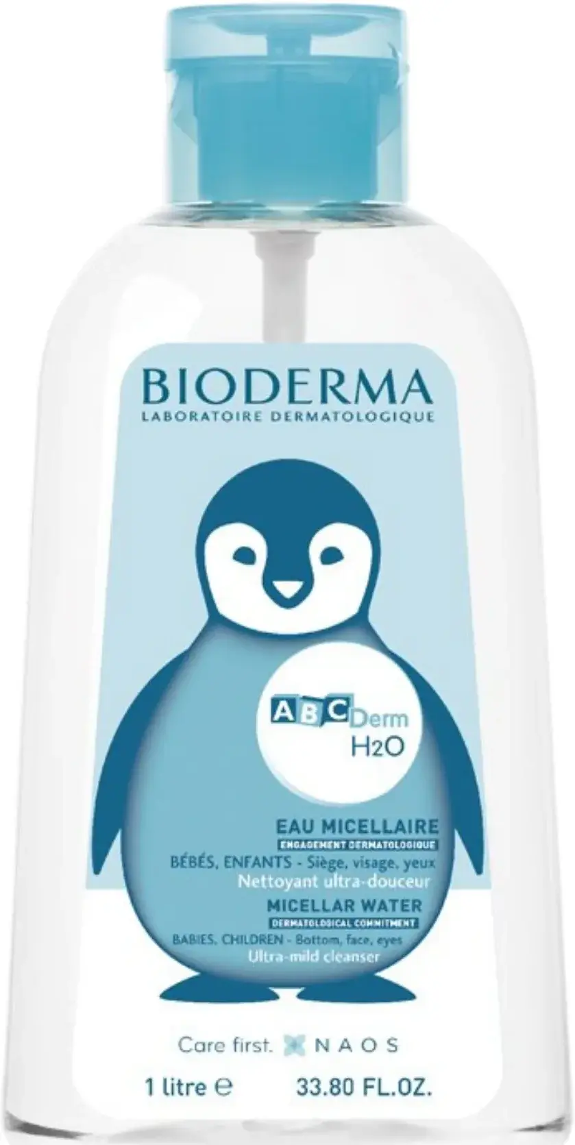 Bioderma ABC Derm H2O Gentle Baby Micellar Cleansing Water 1L pack