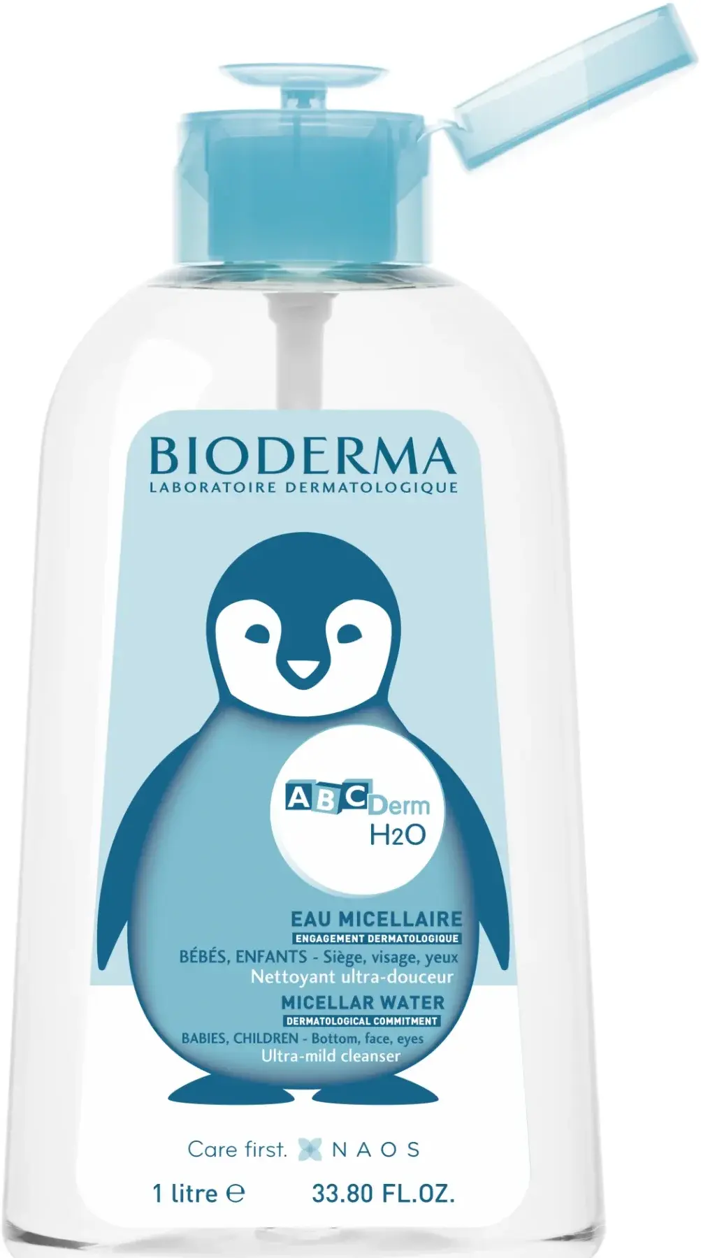 Bioderma ABC Derm H2O Gentle Baby Micellar Cleansing Water 1L