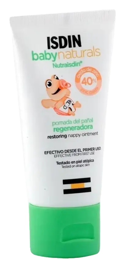 Isdin Babynaturals 40% Zinc Oxide Restoring Nappy Ointment 50mL pack