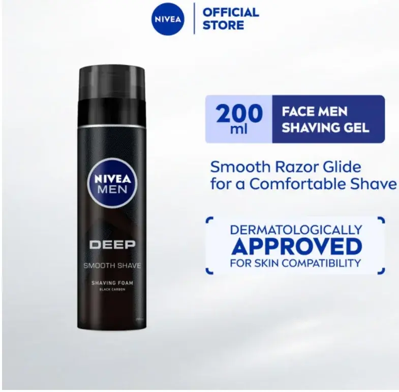 Nivea Deep Smooth Shaving Foam 200mL