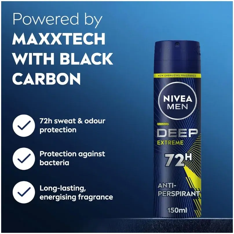 Nivea Nv238 Deodorant Spray Deep Extreme 150mL