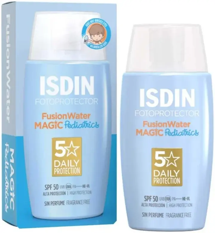 Isdin Fotoprotector Pediatrics Fusion Water SPF50+ 50mL pack
