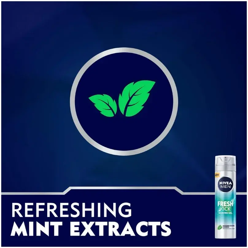 Nivea Men Fresh Kick Shaving Gel 200mL
