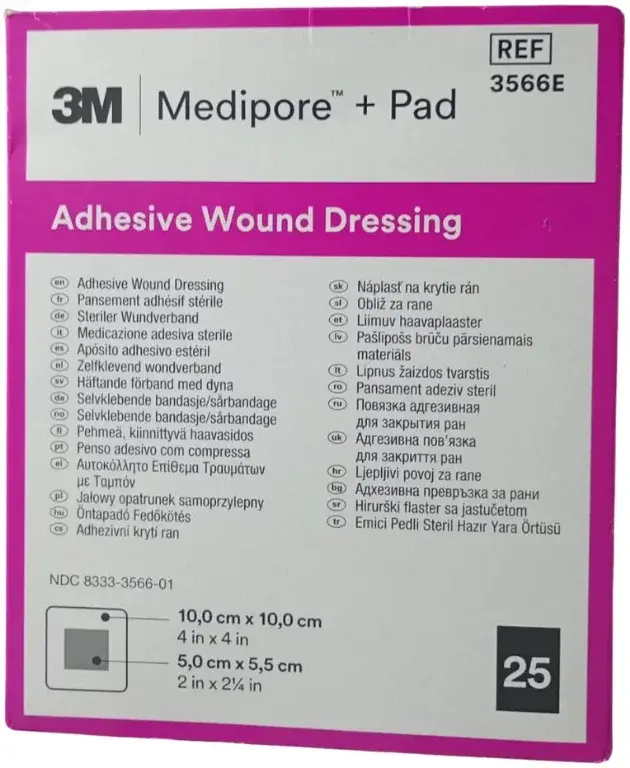3M Medipore Pad 10x10cm 1s pack