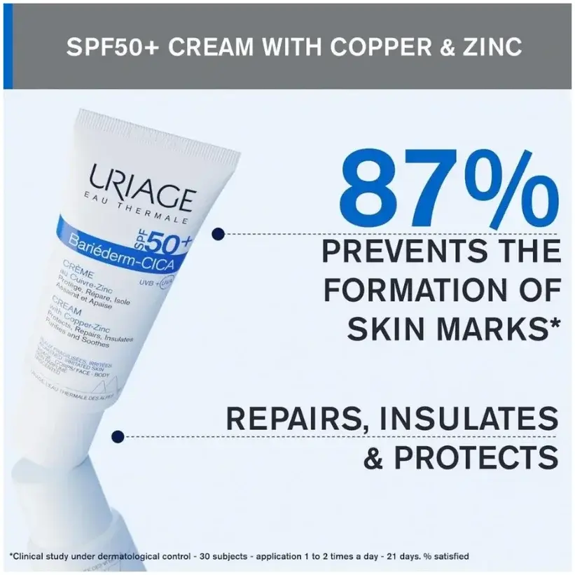 Uriage Bariederm Cica Cream SPF50+ 40mL