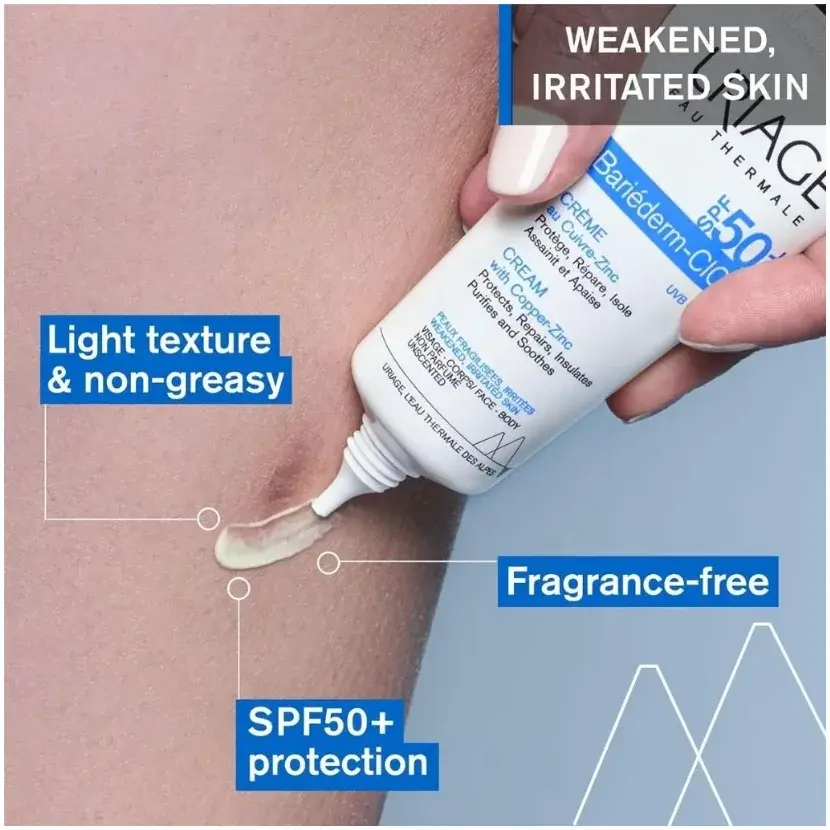 Uriage Bariederm Cica Cream SPF50+ 40mL
