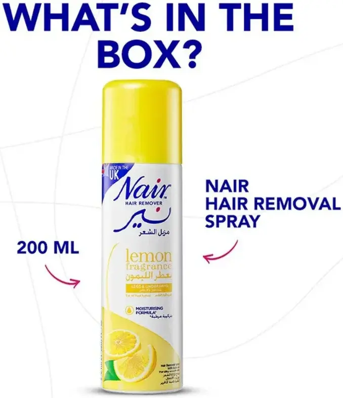 Nair Hair Removal Spray Lemon 200mL