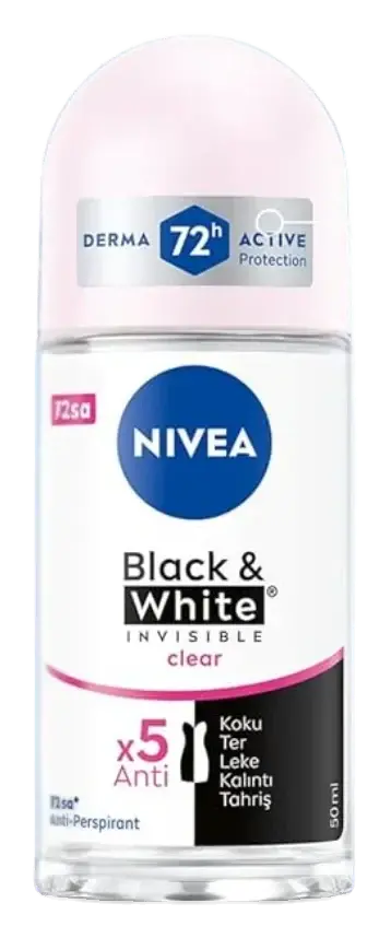 Nivea Nv170 Women Invisibile B&W Deo Roll On 50mL pack