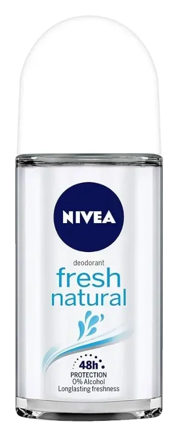 Nivea Fresh Natural Roll On Deodorant, 50 mL pack