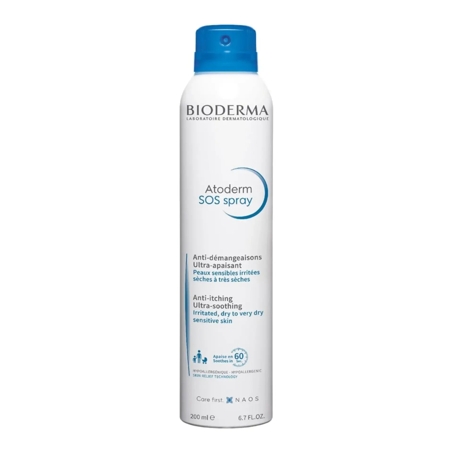 Bioderma Atoderm SOS Soothing Anti-Itch Relief Aerosol Spray 200ml pack