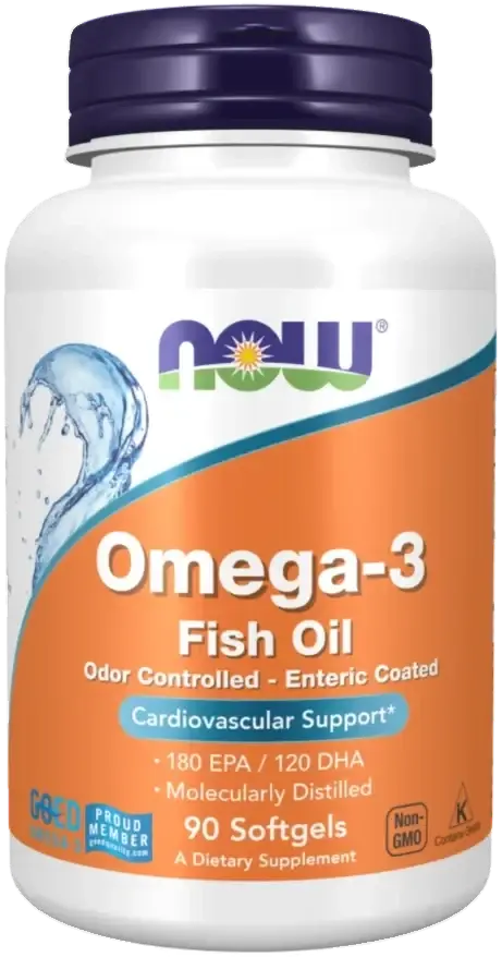 Now Omega-3 Enteric Coated Softgels 90's pack
