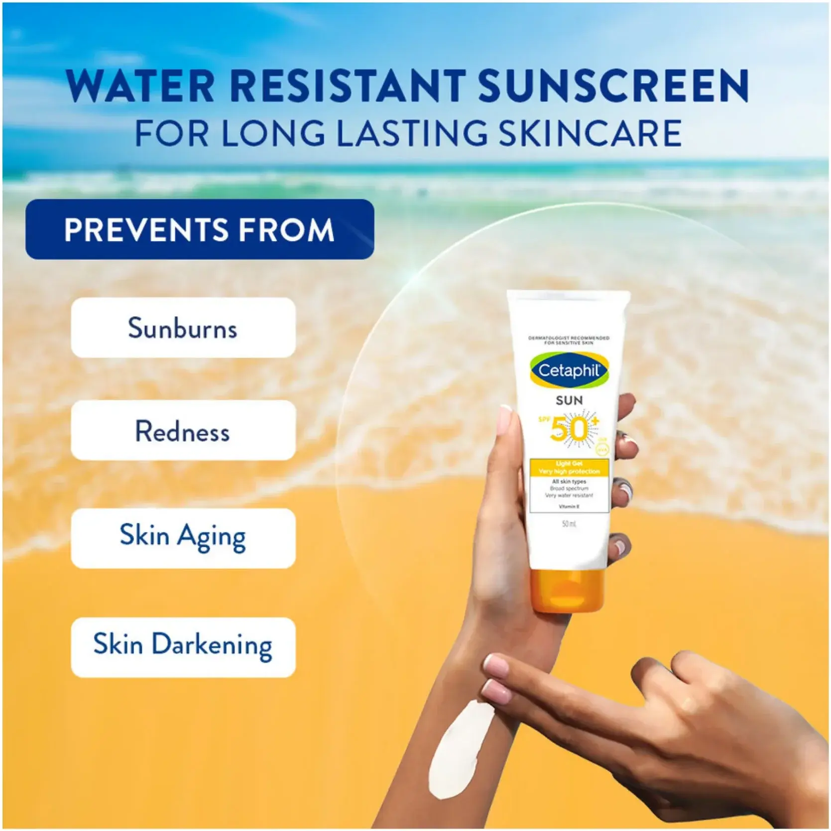 Cetaphil Sun SPF50+ Light Gel Sunscreen for Oily Skin 50ml