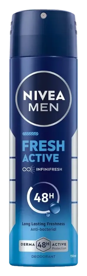 Nivea Nv323 Deo Spray Fresh Active Men 150mL pack