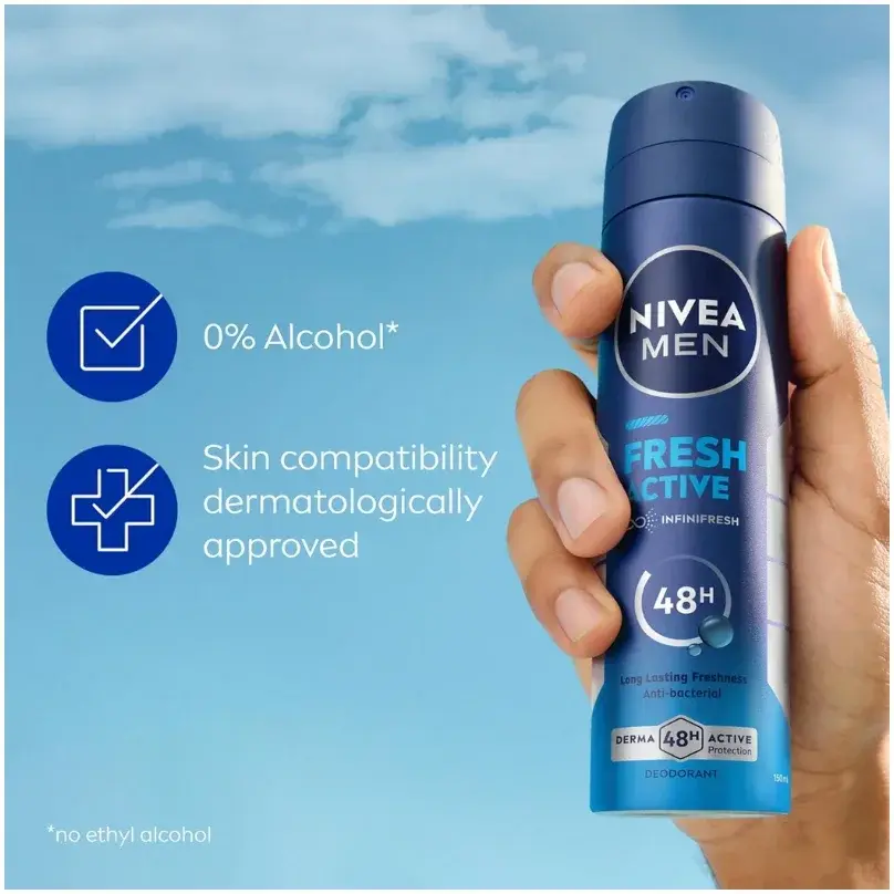 Nivea Nv323 Deo Spray Fresh Active Men 150mL