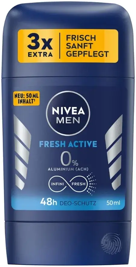 Nivea Nv339 Deo Stick Fresh Active For Men 50mL pack