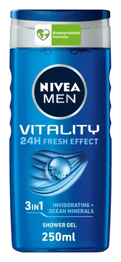 Nivea Vitality Shower Gel 250mL pack