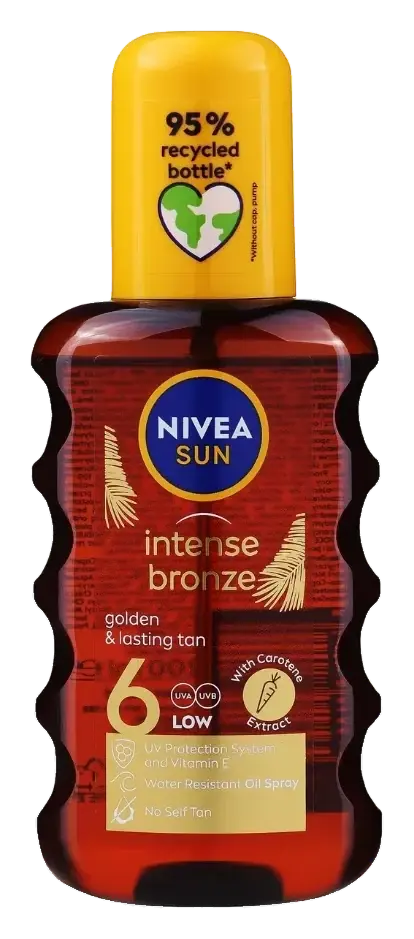 Nivea Nv851 Sun Carotenne Tan Oil Spf6 Spray 200mL pack