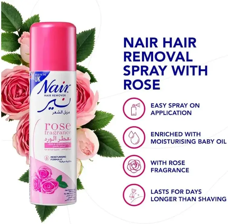 Nair Hair Removal Spray Rose 200mL
