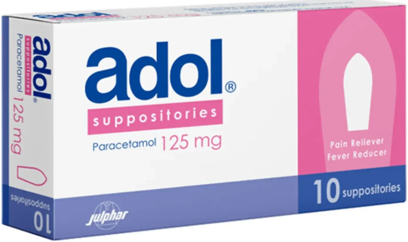 Adol 125mg Suppositories 10s pack