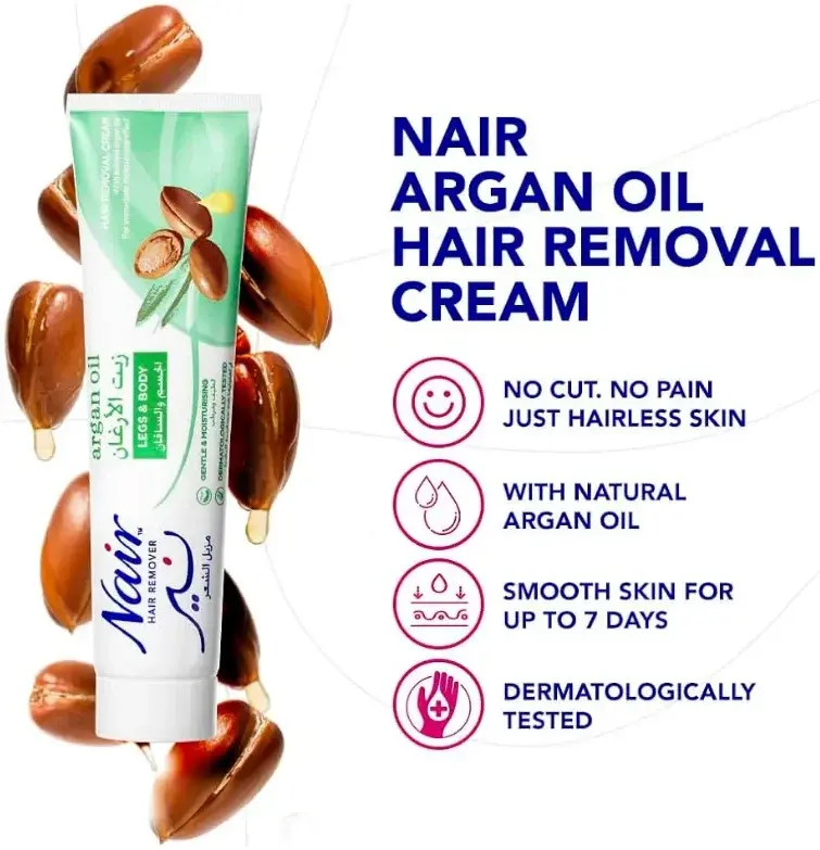 Nair Argan Oil Hair Remving Cream 110G