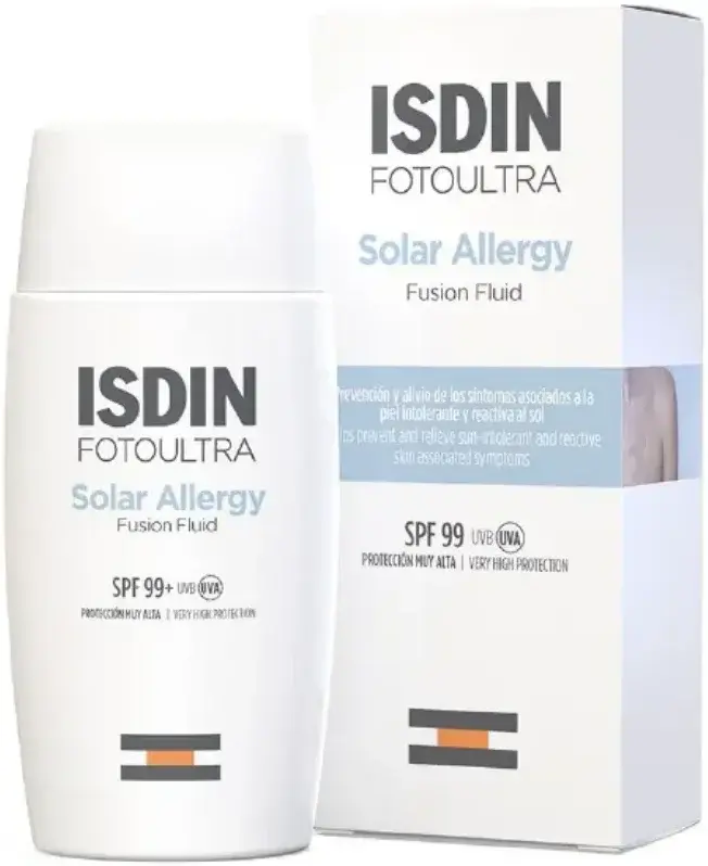 Isdin Fotoultra 100 Solar Allergy Protect SPF50+ Sunscreen 50ML pack